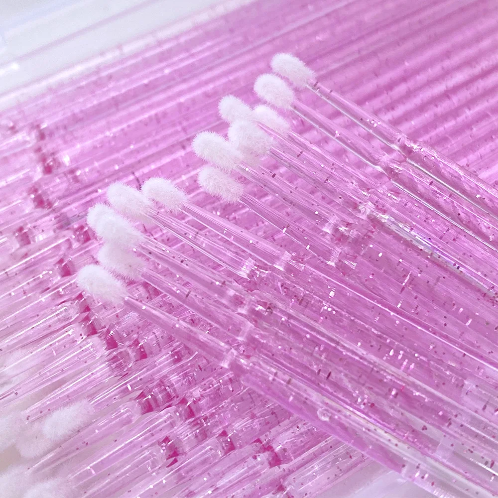 600 szt. Mikro Szczoteczki do Usuwania Sztucznych Rzęs, Mikrobrush, Aplikatory do Maskary, Szczoteczki do Przedłużania Rzęs, Narzędzia do Makijażu, Opakowanie w Pudełku