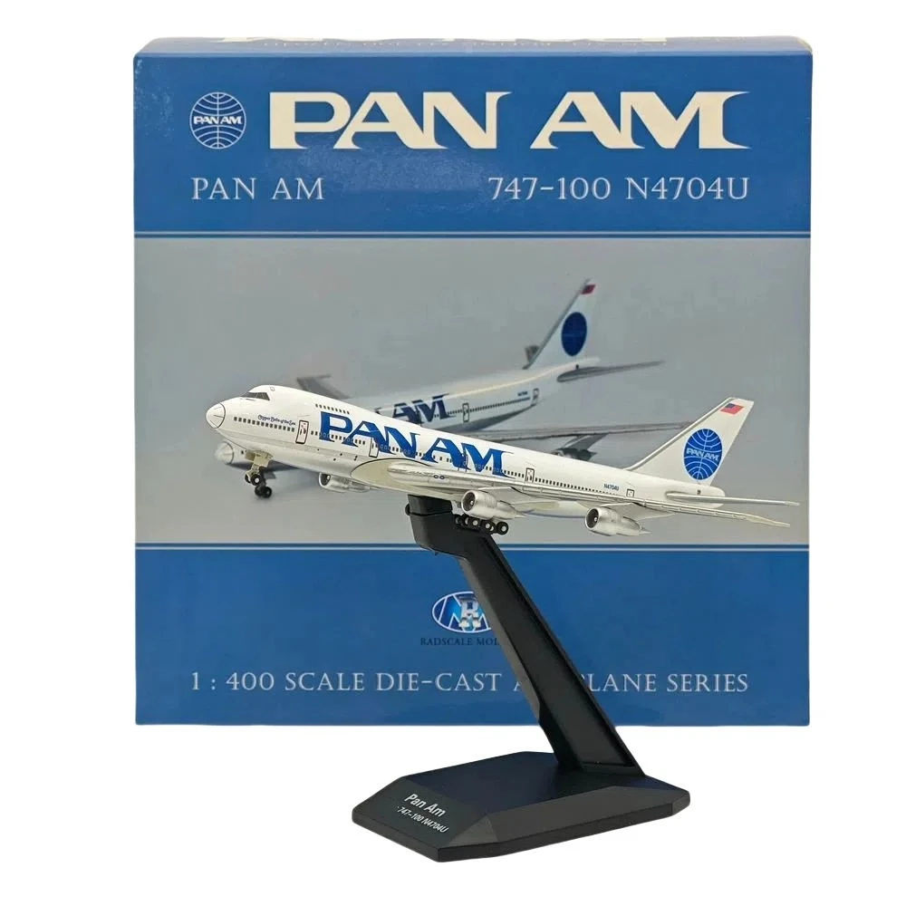 

1/400 scale RM PAN AM 747-100 N4704U Passenger Airplane Diecast Model Plane Collection Aircraft Toys Gift
