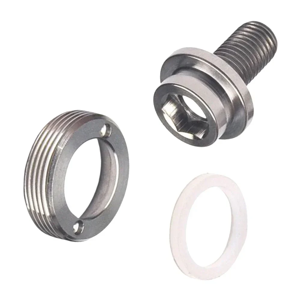 Bicycle Bottom Brackets Screw Hex With Dust Cover M8x15mm Alloy Square Hole Sealed Bolts Bike Accessories