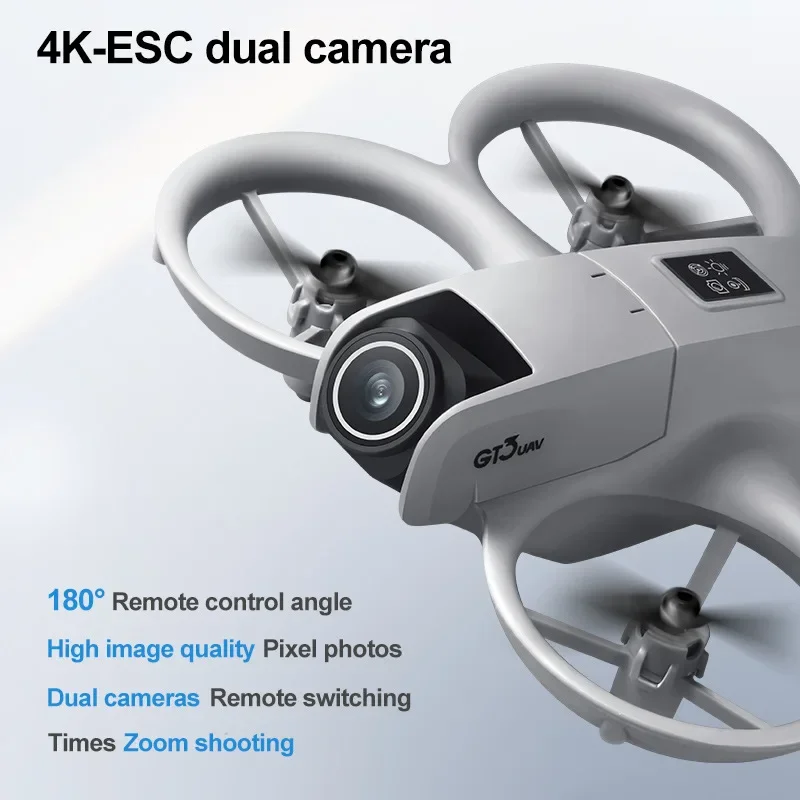 

New Drones Gt3 Gps 8K Professional Hd 180 Dual Cameras 5G Wifi Brushless Motors Obstacle Avoidance Fpv Foldable Quadcopter Toys