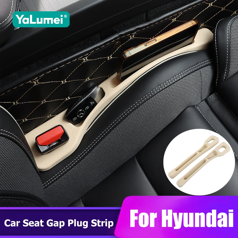 

For Hyundai i20 i30 i40 ix20 ix25 ix35 Tucson Creta Solaris Accent Santa Fe Kona Elantra HB20 Car Seat Gap Filler Accessories