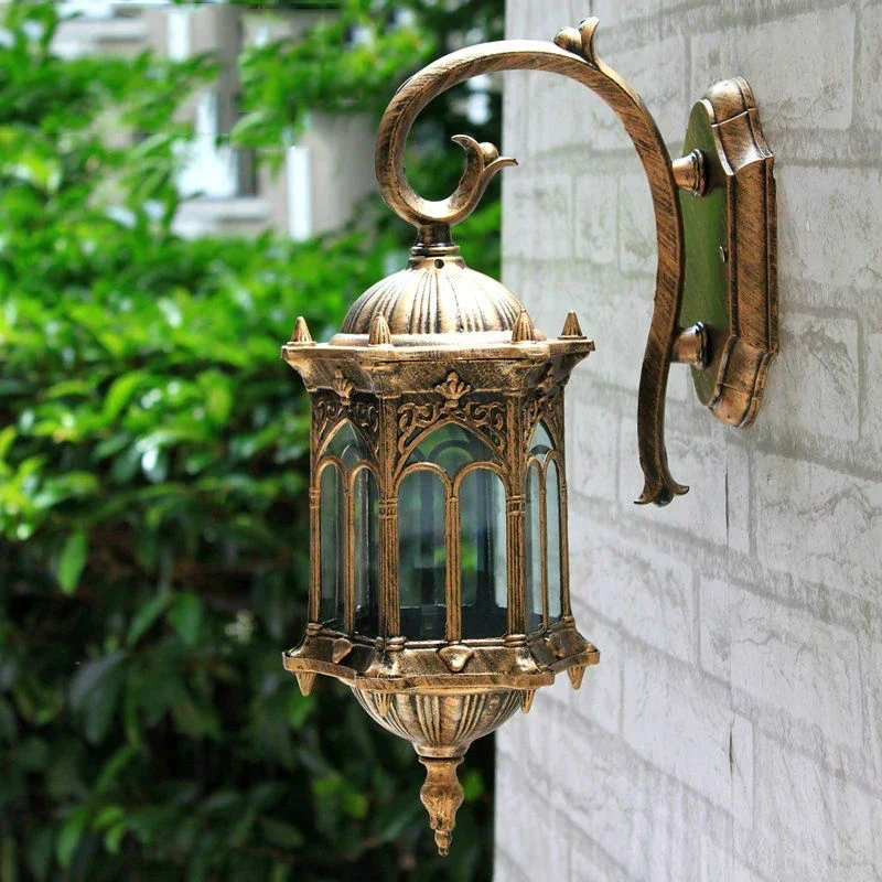 Eu Retro Wall Light Outdoor Lighting IP44 Waterproof Courtyard Garden Porch Light E27 Screw Wall Light Outdoor Home Decoration