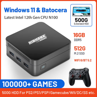 Super Console KP100 Mini PC Intel N100 16GB DDR5 & 512G SSD Batocera 100000+ Retro Games For PS3/PS2/PS1/PSP/Gamecube/WII/DC/SS