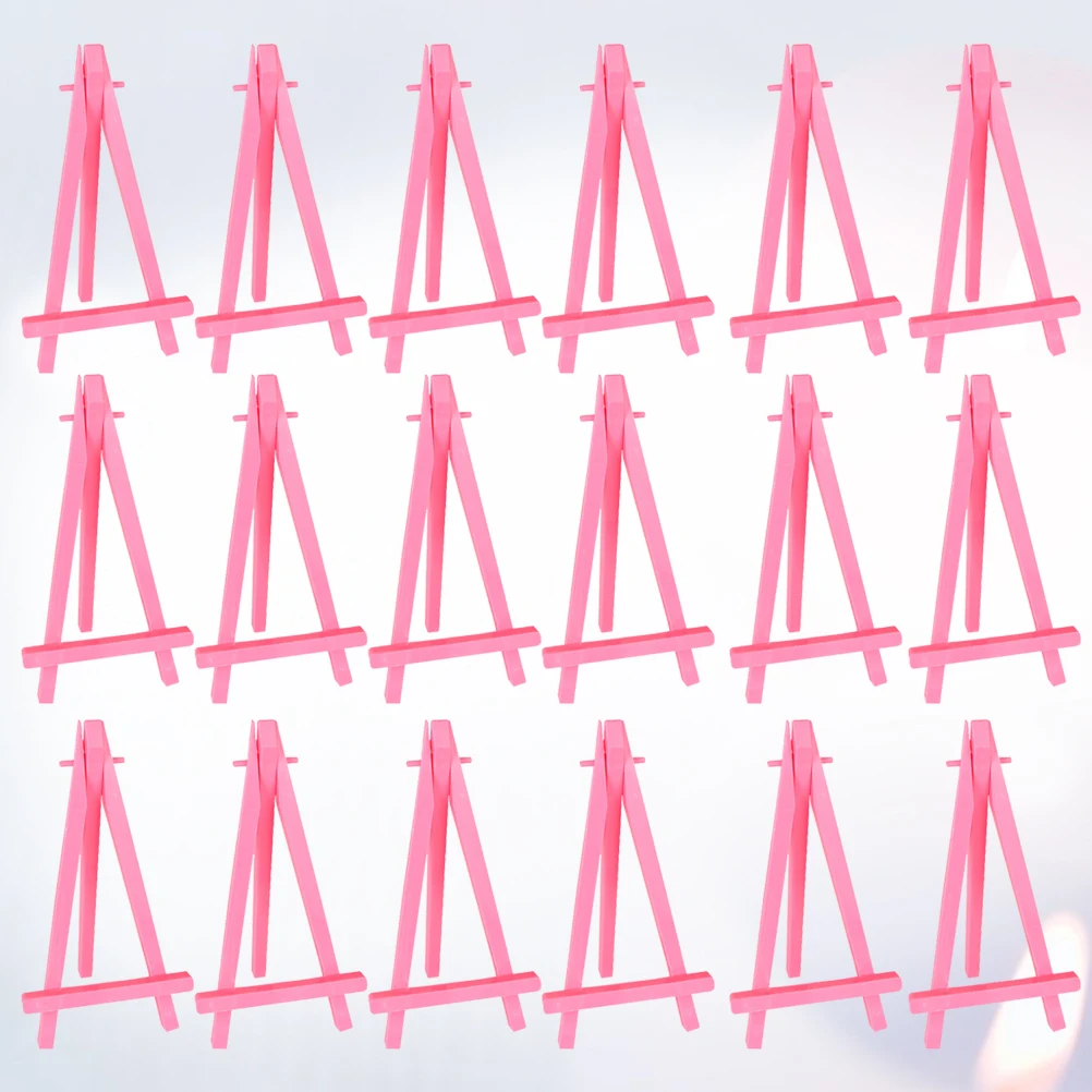 

30 Pcs Mobile Phone Stand Photo Holder Tabletop Display Frame Mini for Painting Easel Pink Bracket