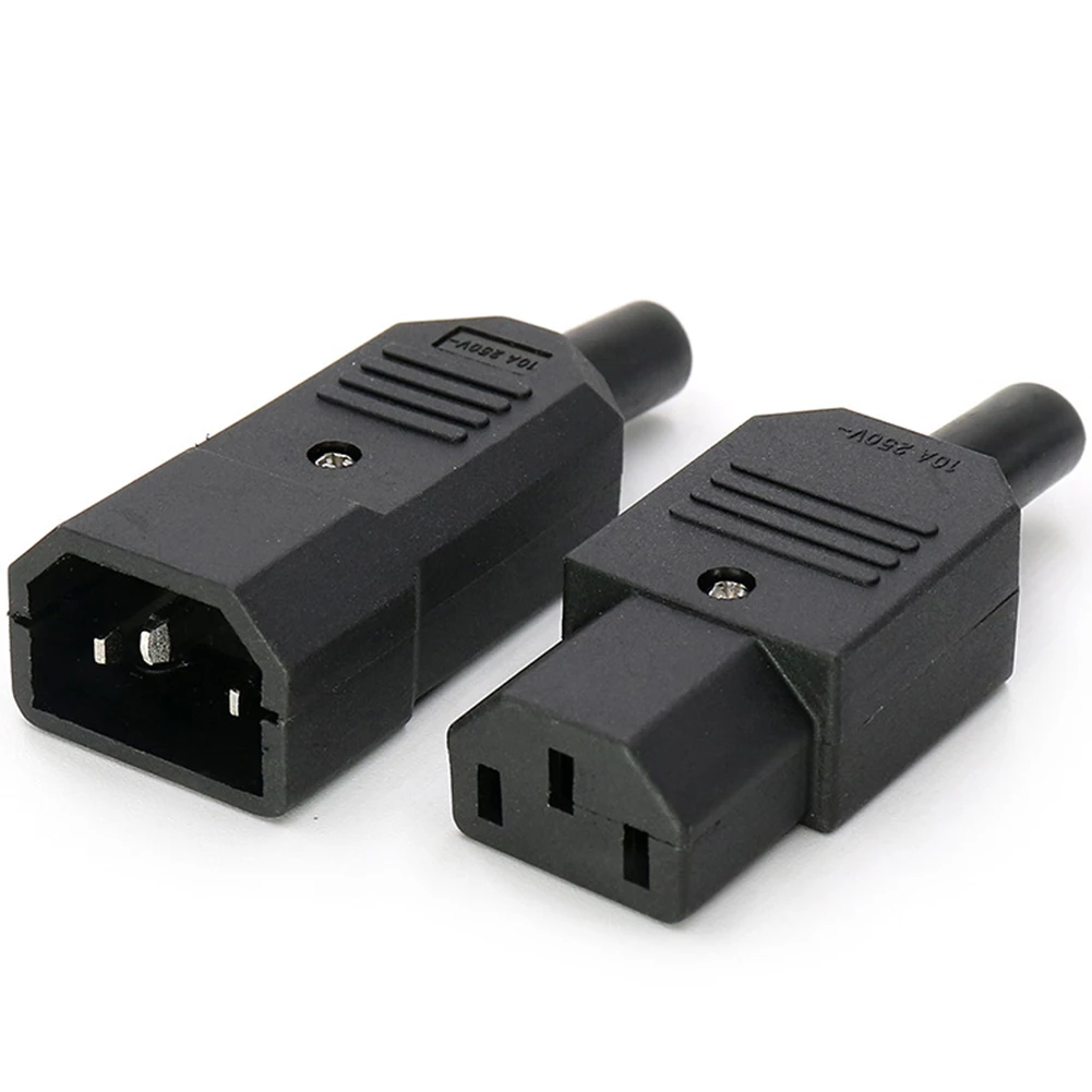 Cold Devices C14 C13 Coupling 250V 10A IEC320 Socket Power Connector Suitable for Personal Chassis Printers and Rice Cookers