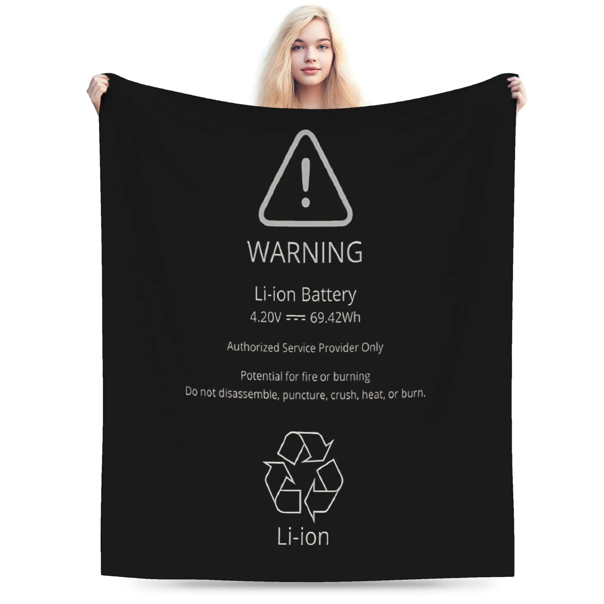 Warm Soft Blankets Picnic Inflatable Battery Bedding Throws Graphic  Bedspread For Living Room