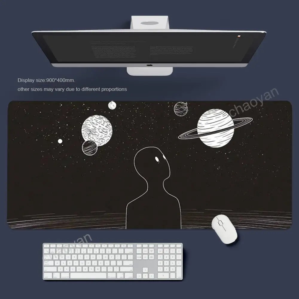 

Greative black Mouse Pad Gamer Office Accessories Pc Cabinet Games Desk Mat Computer Desks Keyboard Gaming Mats
