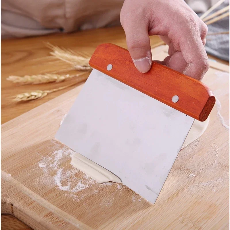 Stainless Steel Pasty Cutters Noodle Knife Cake Scraper with Scale Baking Cake Cooking Dough Scraper Baking Accessories image 2