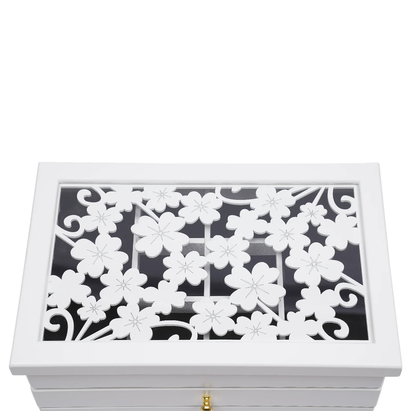 6-слойное хранилище ювелирных изделий для женщин, большая шкатулка-органайзер для хранения солнцезащитных очков, заколок, браслетов, часов и ожерелий