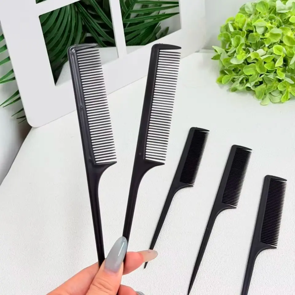 Comb Carbon Fiber Spike Tail Comb Pick Hair Plastic Coiffure Wig Hairdressing Barber Accessories