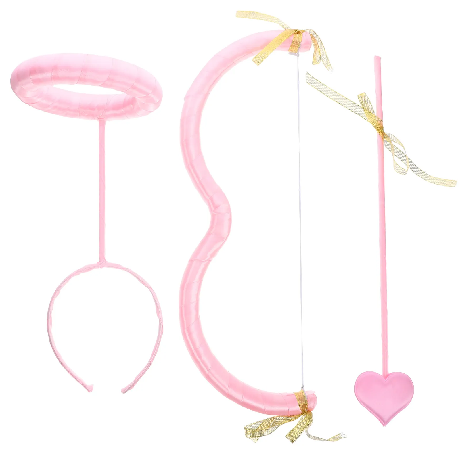 Angel Halo Headband Cupid Bow Arrow Set Cute Cosplay Costume Valentines Day Party Photo Props