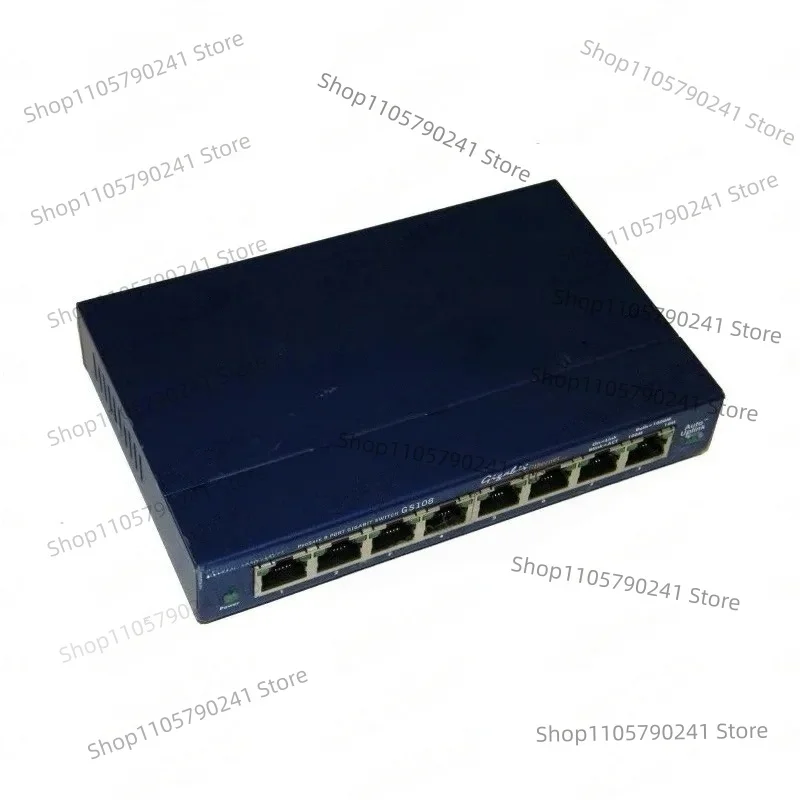 8 Port Gigabit Ethernet Switch Unmanaged Network Hub Metal Case Plug and Play for Home Office