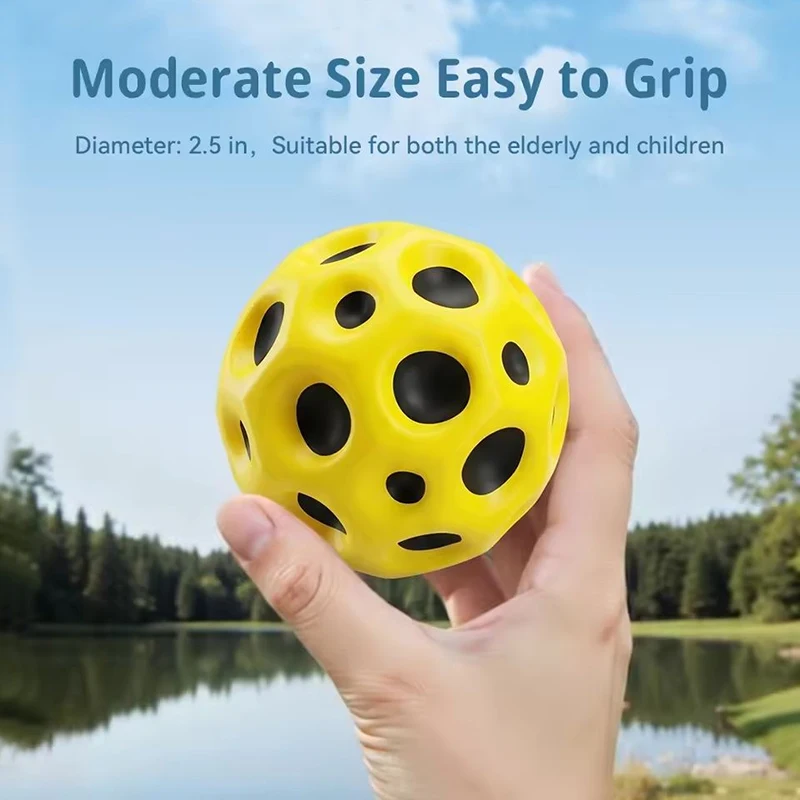 Wrist Rebound Elastic Ball Strap Portable Hole Ball Toy Outdoor Indoor Throwing and Catching Game Children's Entertainment Toy