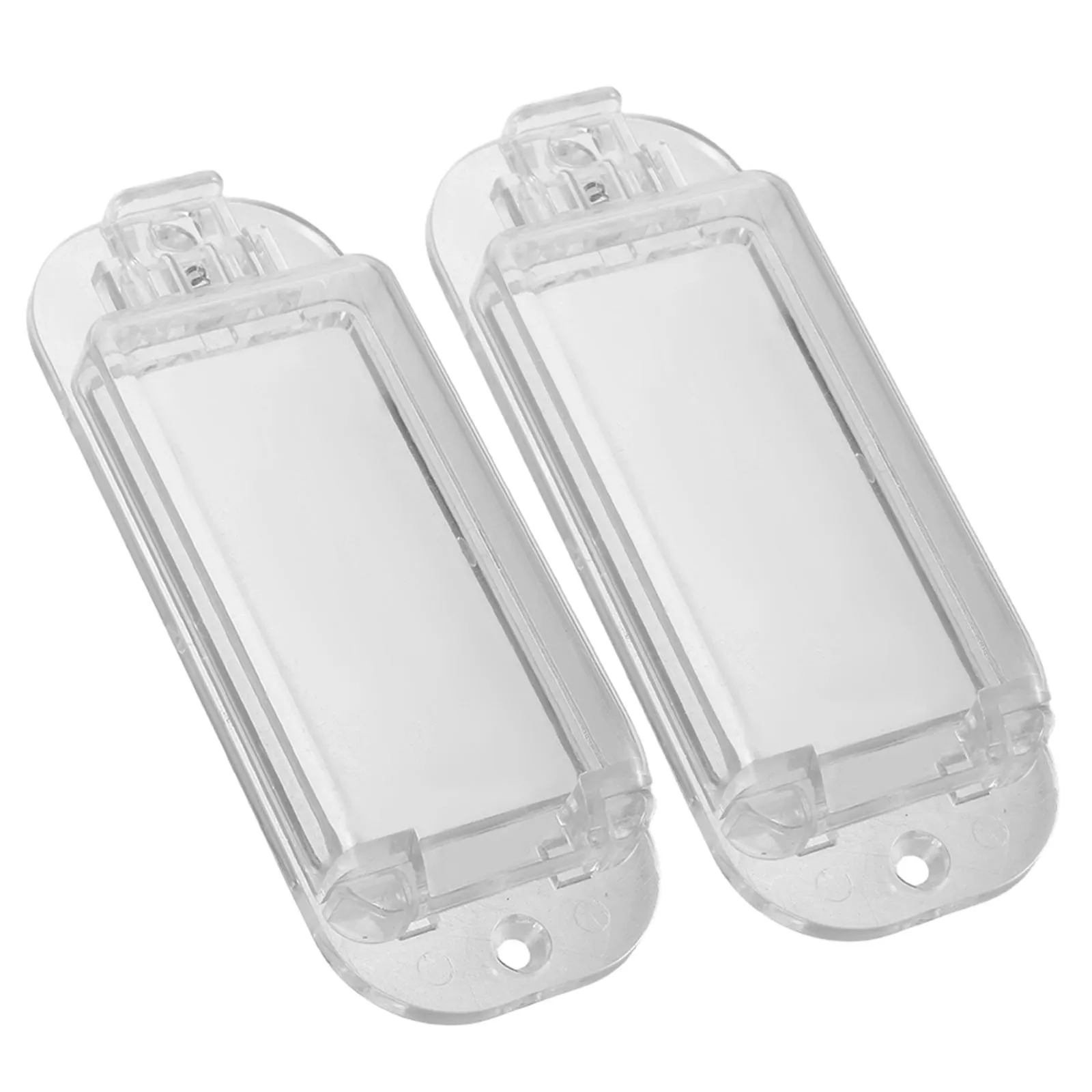 

2pcs Clear Wall Switch Cover Proof Light Switch Protector Waterproof Dustproof Transparent Rocker Guard For Decorator