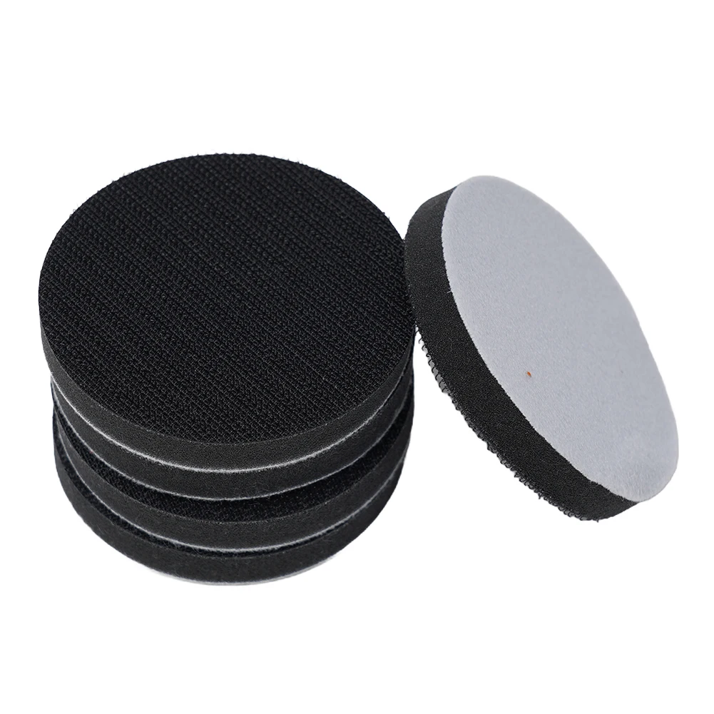 Imagem -05 - Soft Density Interface Pad Esponja Almofada Buffer Backing Pads Hook And Loop Face Lixar Discos Ferramentas Abrasivas 50 mm 75 mm Pcs