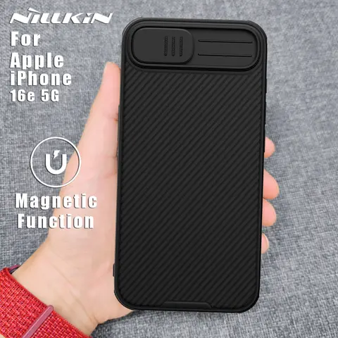 NILLKIN 아이폰 16e 케이스 캠쉴드 프로 마그네틱 충전 맥세이프 후면 커버, 카메라 보호