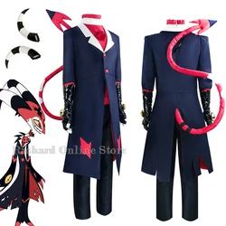 Anime Hellvua Blitzo Blitz Cosplay Boss Costume Demon Horn IMP Uniform Outfit Buckzo Cosplay Clothes Halloween Party Suit