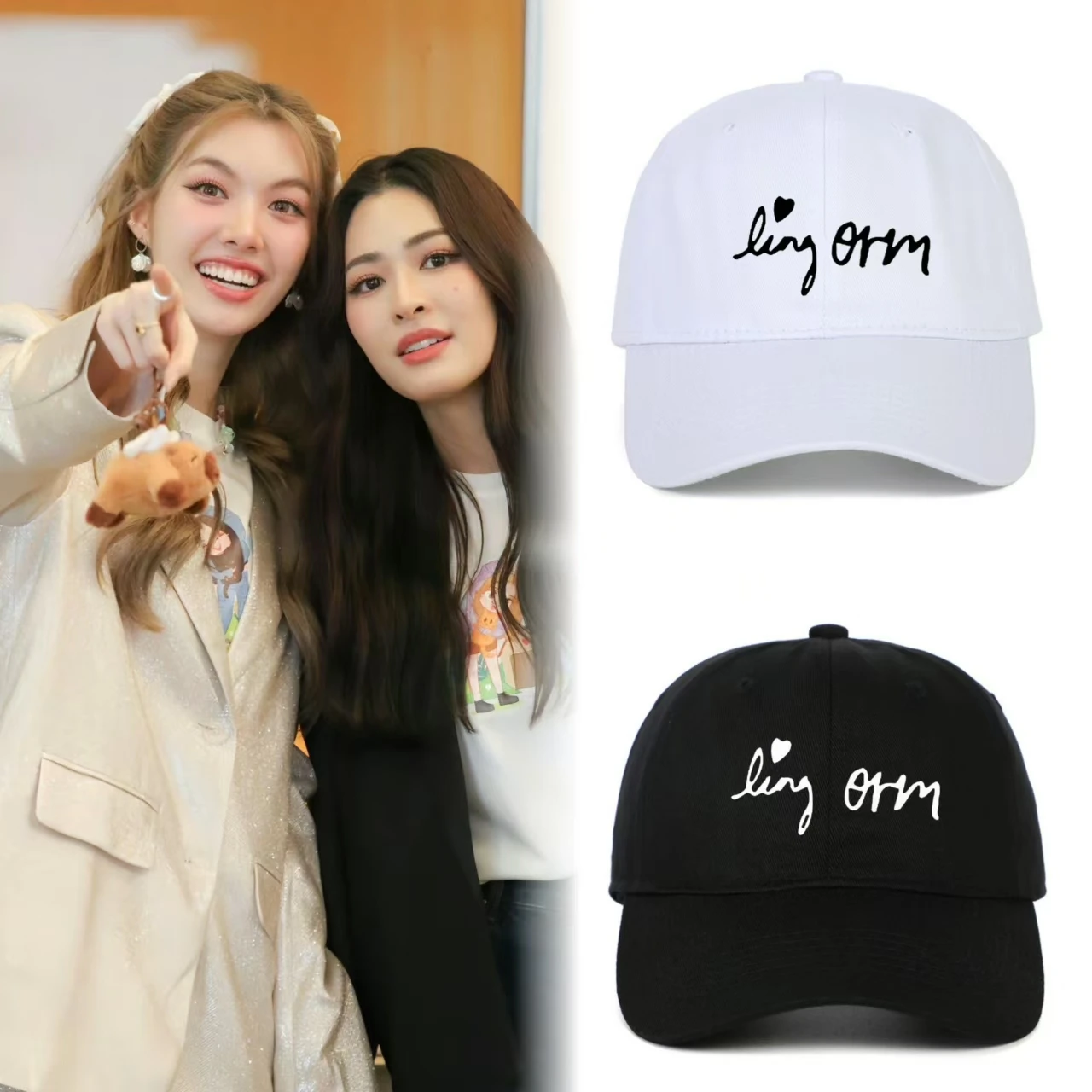 Customized The Secret of Us LingOrm Same Signature Hat, Pure Cotton Embroidered Baseball Cap  Ling&Orm Fashion Hat