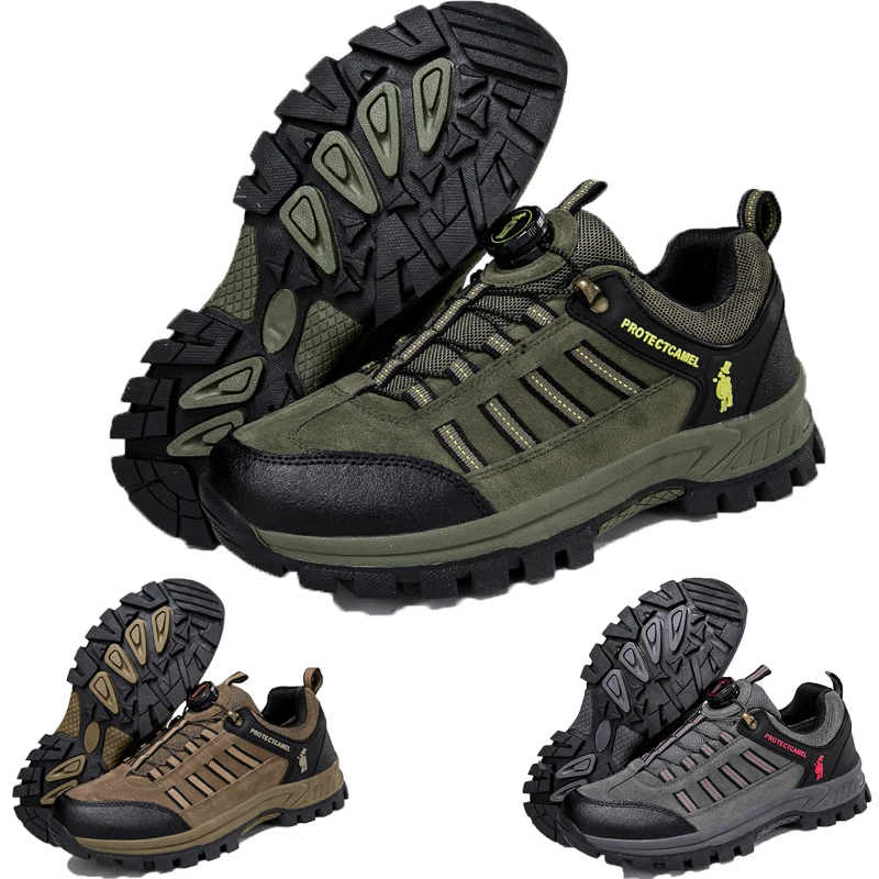 

Men Casual Outdoor Climbing Shoes Classic Anti-slip Women Rotation Buckle Climbing Shoes Outdoor Sneakers Trekking Footwear