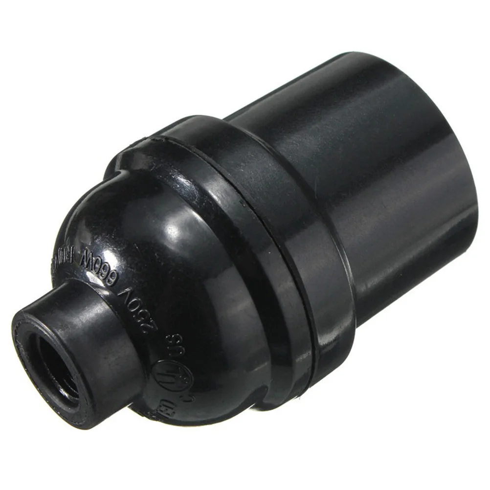 

6Pcs E27 Screw Lamp Holder Premium Light Base for E26 Bulbs Easy Install Chandelier Fixture Black DIY Lighting