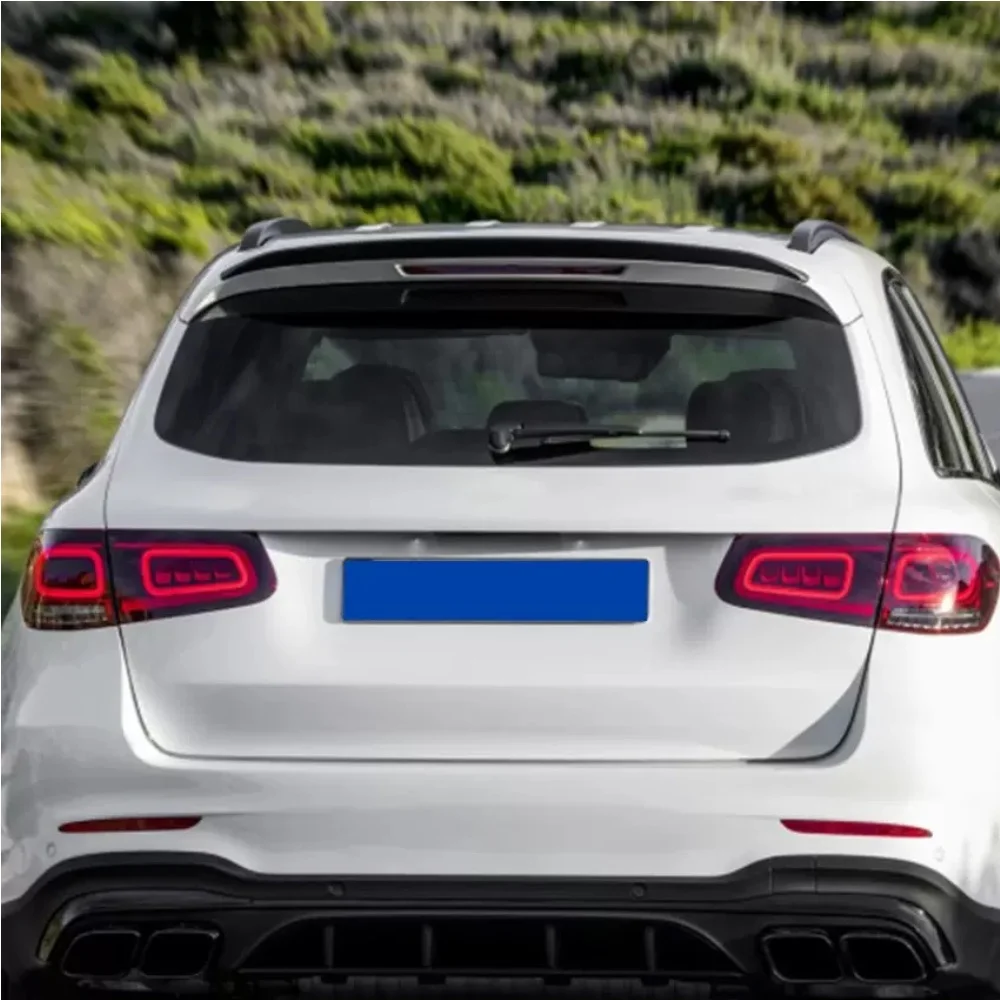 Gloss Black Wings for Mercedes-Benz GLC X253 GLC200 GLC43 GLC63 AMG 2016-2022 Rear Spoiler Fender Trunk Lip Car Accessories