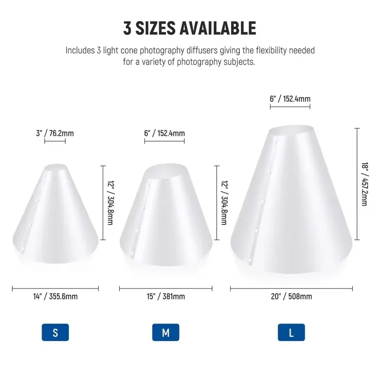 NEEWER NK001 3-Pack Light Cone Diffusers: Real-World Solutions for Soft, Professional-Looking Portrait Lighting