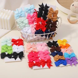 10pcs Cute Bows Hair Clips For Girls Princess Hairpins Children Barrettes Hair Accessories Candy Document Baby Hair Clips