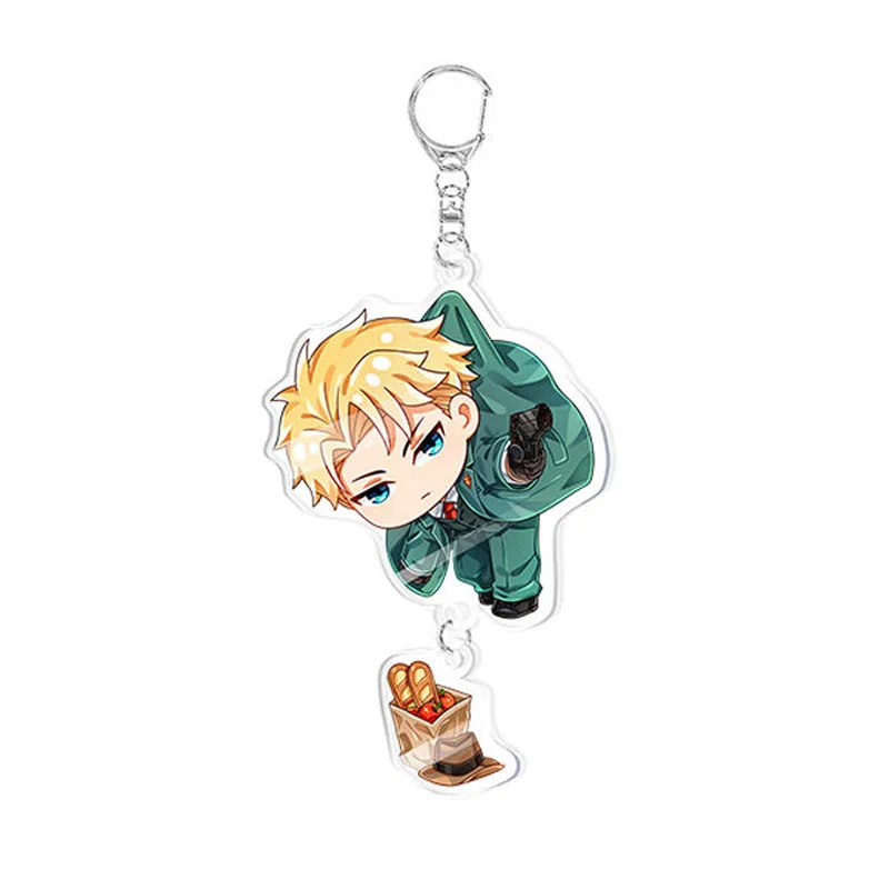Kawaii Anime Keychain Spy X Family Alex Organ Natalie Van Sistine Megan Anya Women Accessories Cute Bag Pendant Key Ring Gifts