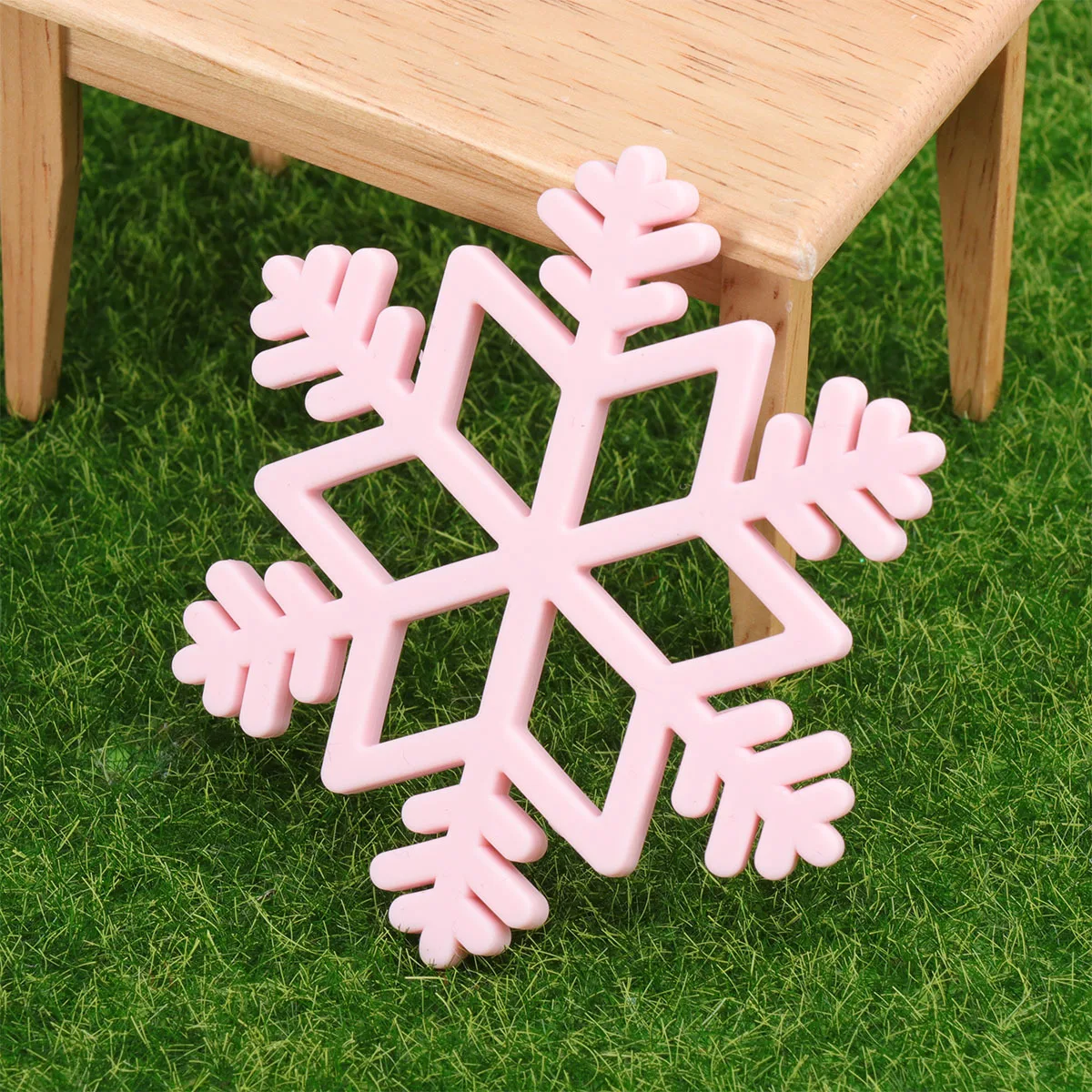 Fiocco di neve in silicone per bambini molare morbido masticare dentizione succhietto incoraggia le abilità motorie sollievo delle gengive denti da latte giocattolo per la dentizione