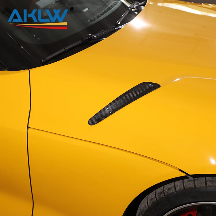 For Toyota GR Supra A90 Real Carbon Fiber Exterior Accessories Car Hood Vent Air Flow Intake Body Kits Decoration Panel Cover