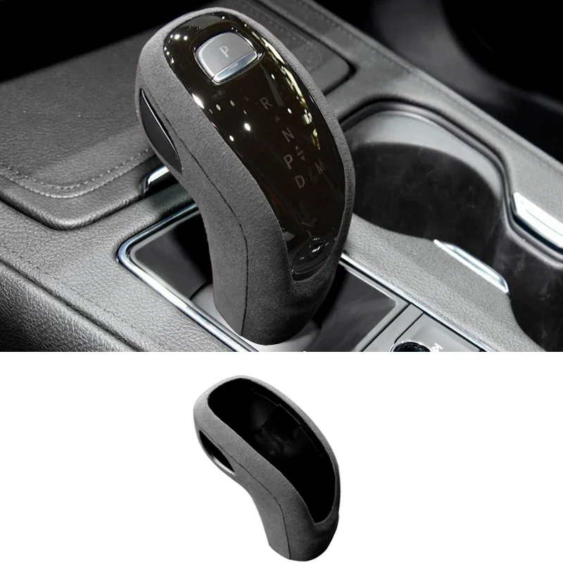 

Suede Leather Car Gear Shift Lever Knob Cover Car Gear Handle Head For Cadillac CT5 XT5 XT6 CT6 XT4 GL8 Car Inner Accessories