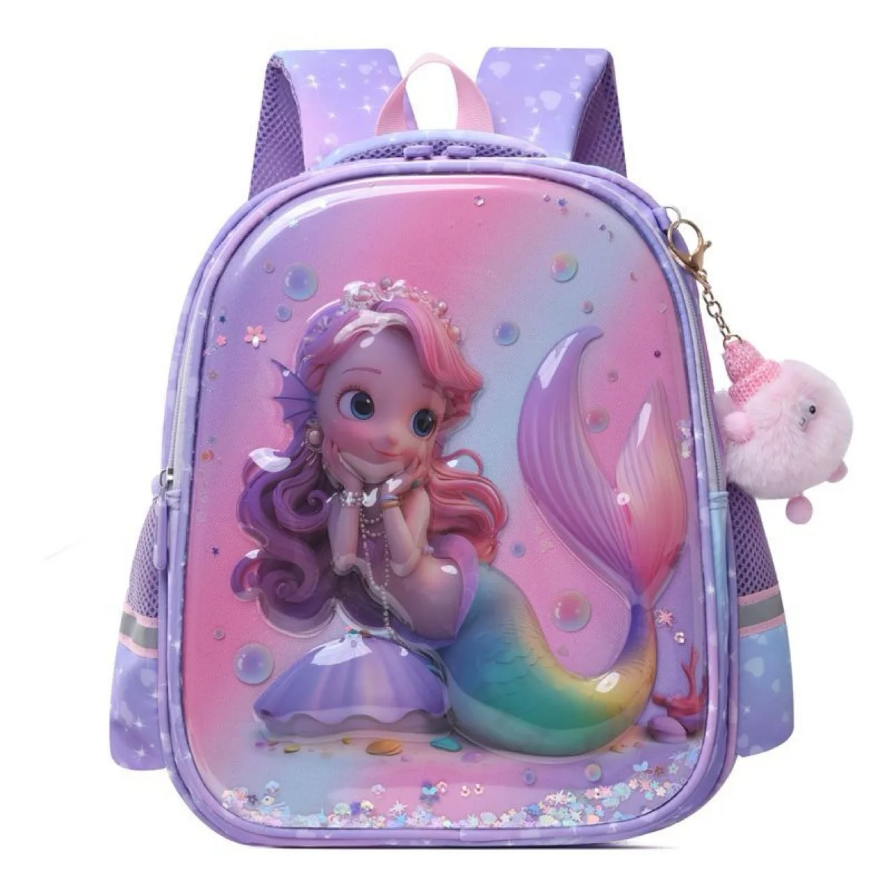 جديد ديزني الكرتون حورية البحر حقيبة الظهر حقيبة مدرسية سيدة بنات الكرة هدية عيد ميلاد