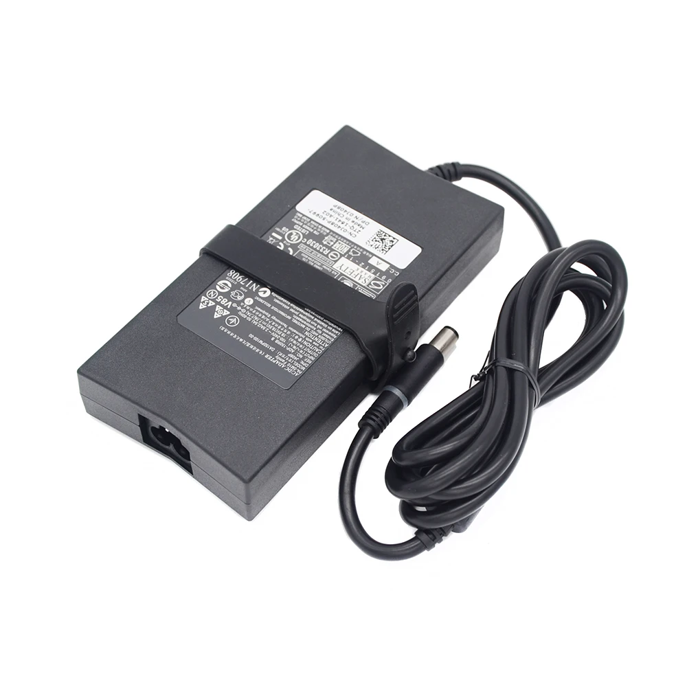 Adaptador ac dc 130w 2310 2205 2020 aio 17r 7720 n7110 n5110 para carregador dell inspiron, vostro 1200 1000 cabo de alimentação para laptop