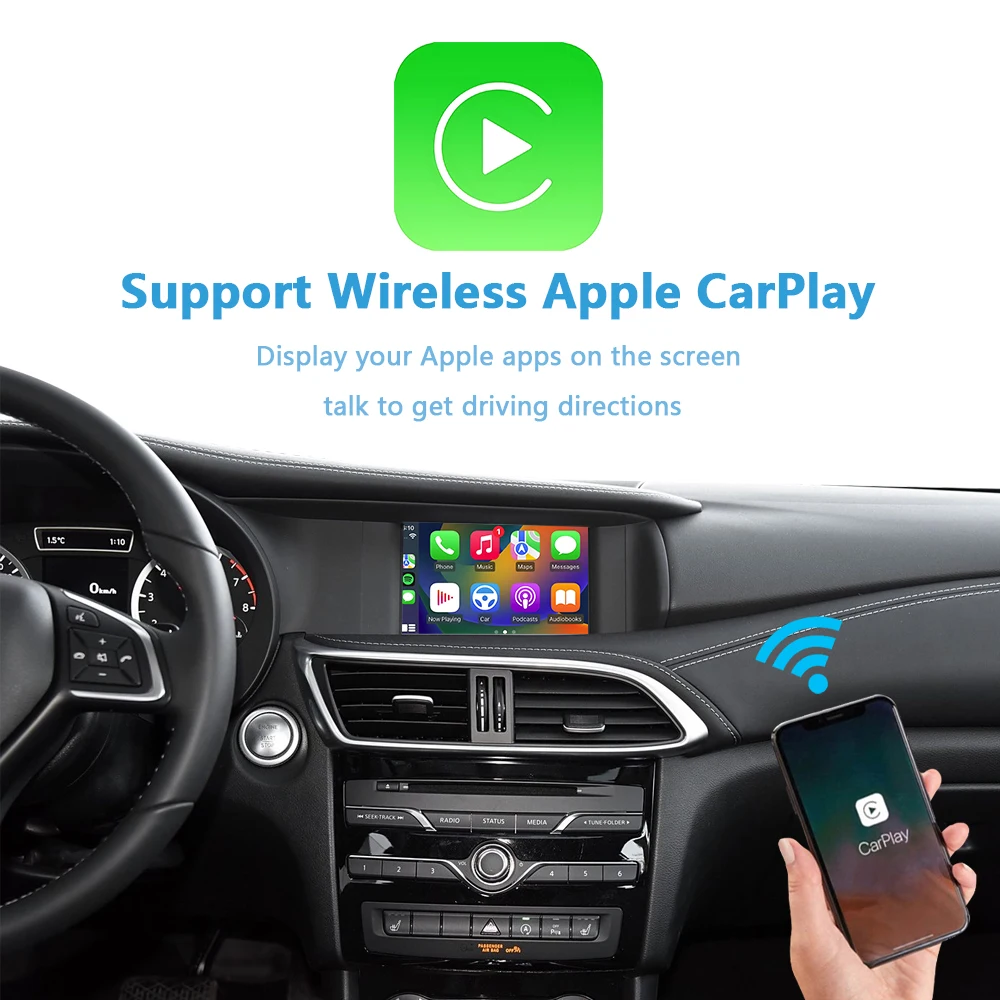 Infiniti QX30 Q30 Apple CarPlay Retrofit Wireless Android Auto iPhone Mirror Link AirPlay No Need Programing Add Backup Camera