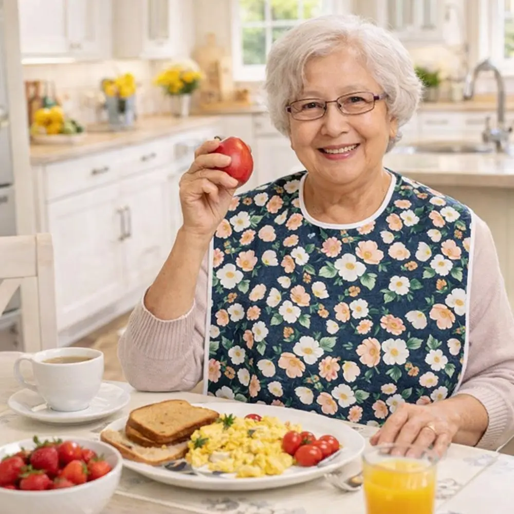 

Водонепроницаемые и грязеотталкивающие нагрудники для взрослых, маслостойкие, моющиеся, для пожилых людей, регулируемые, защита от пятен, для еды и приема пищи