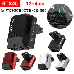 600W 12+4pin GPU Male To Female Connector 90 Degree Right Angle 16pin 12VHPWR for RTX 3090Ti 4070Ti 4080 4090 Graphics Cards