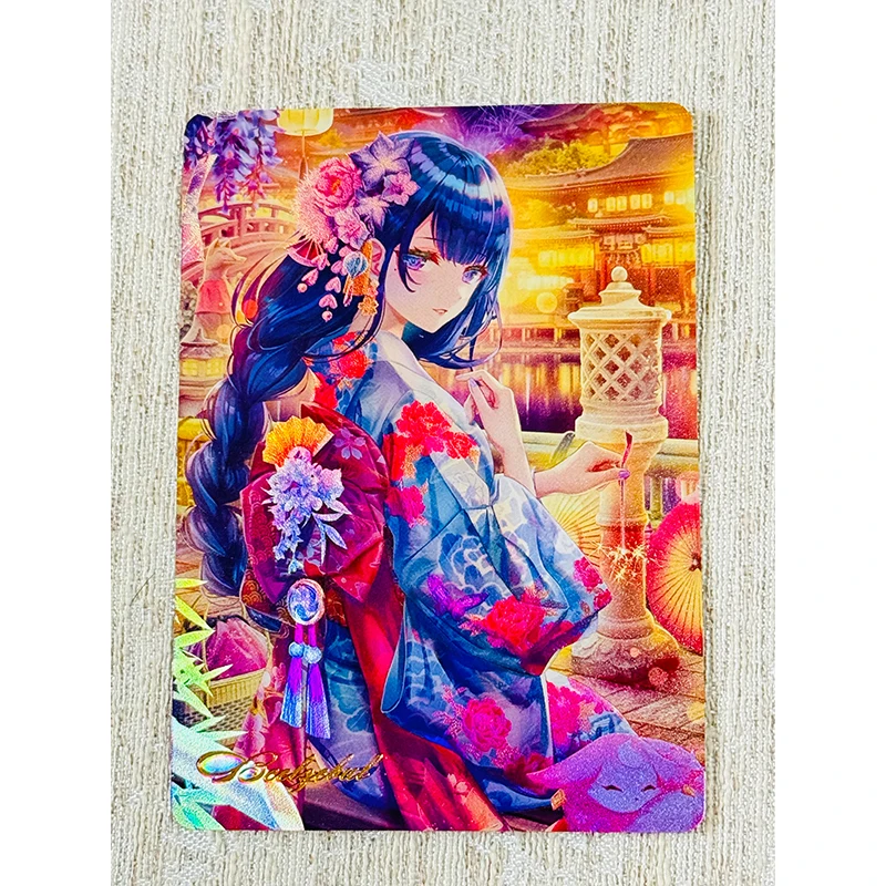 Anime Goddess Story Genshin Impact Diy Self-Made Flash Card Nilou Kamisato Ayaka Beelzebul Game Collection Birthday Gifts