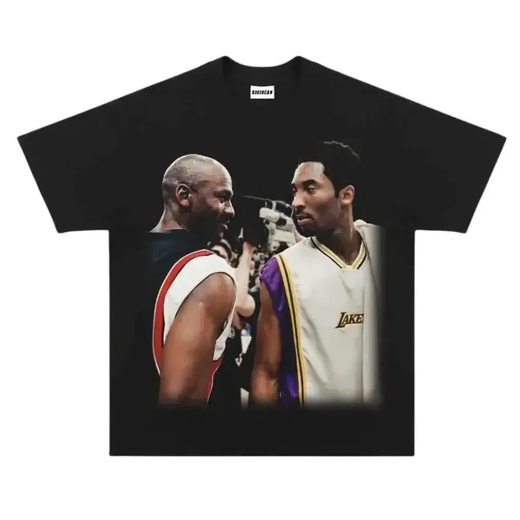 Camiseta vintage de Kobe y Jordan, camiseta de Kobe Bryant y Michael Jordan, camiseta de baloncesto unisex, camisetas con gráficos de hip hop, camiseta de regalo, ropa de calle para hombre y mujer