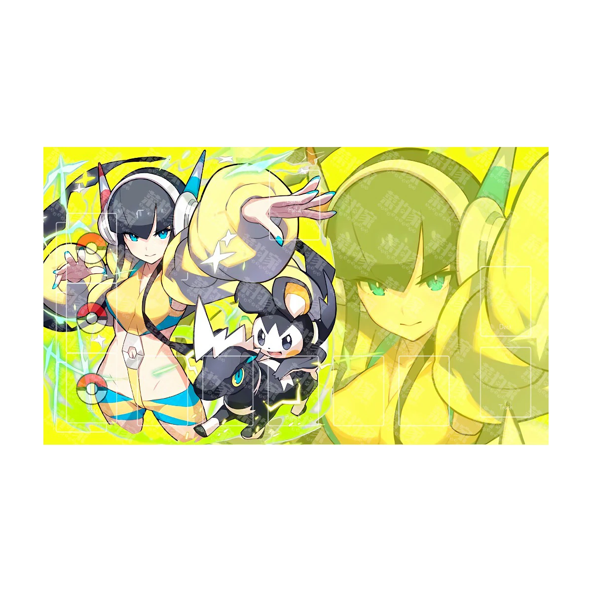 600X350X2 مللي متر لتقوم بها بنفسك Ptcg سينثيا روزا بطاقة معركة حصيرة Ptcg Winona لاعب واحد مجلس بطاقة الألعاب معركة بطاقة الوسادة أنيمي بطاقة دمى هدايا