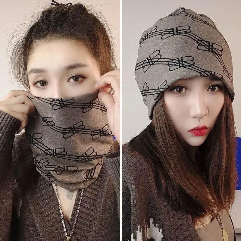 Thin Warm Womens Protective Face Cover Neck Gaiter Ear Neck Guard Autumn Winter Cycling Multi Functional Headwear