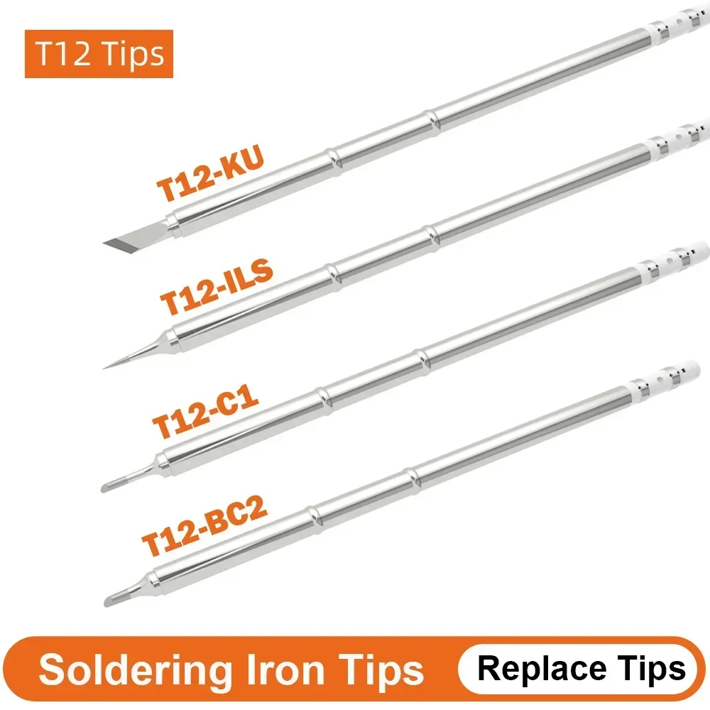 FMchip T12 Replacement Soldering Iron Tips for For Hakko fx951 T12-BCF1 ILS J02 Soldering Station Kits Welding Tools Accessories