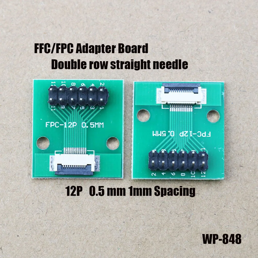 FPC/FFC Flat Cable Transfer Plate Is Directly Inserted DIY 0.5 mm 1mm Spacing Connector 6P/8P/12P/20P/30P/40P/60P  WP-848