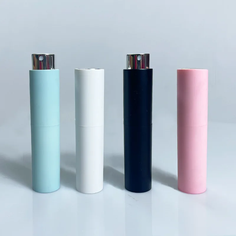 1pc 10ML Travel Perfume Sub-bottle Aluminum Atomizer Refillable Liner Glass Portable Spray Bottle Empty  Metal