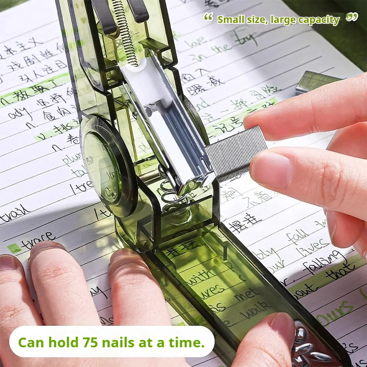 360 Rotating Stapler - Heavy Duty Desktop Manual Bookbinding Puncher & Stapling Tool Fastener for Home Office School Students