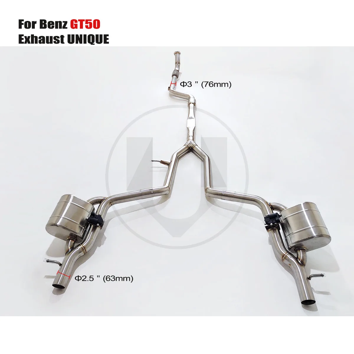 

УНИКАЛЬНАЯ выхлопная труба клапана Benz GT50 3.0T SS304 2017-2023 гг., высокопроизводительная выхлопная труба для выхлопной системы