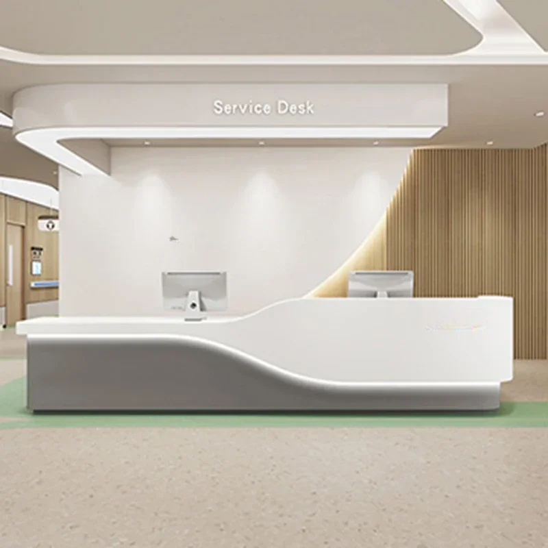 

Counter Cash Register Reception Desks Atril Salon Customer Center Store Business Hallway Table Office Desk Mostrador Recepcion