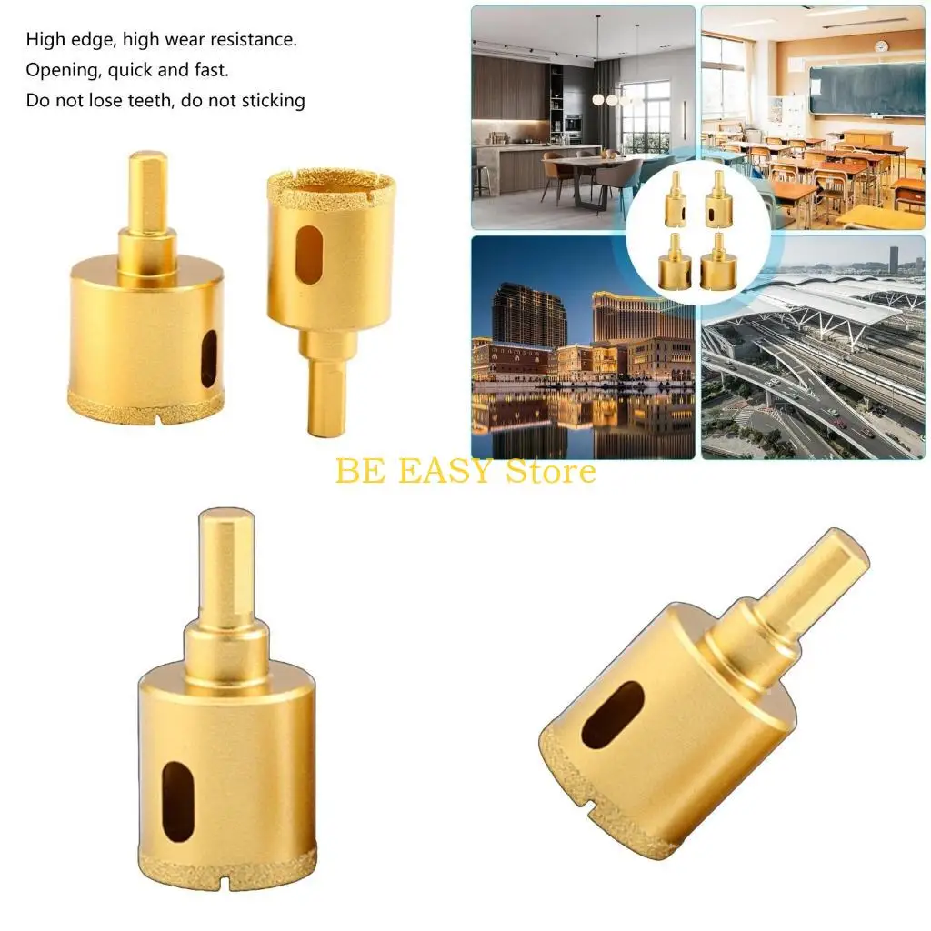 

E28F Универсальная алмазная кольцевая пила, комплект колонковых сверл, подходит для плитки, керамики, фарфора, камня, стекла