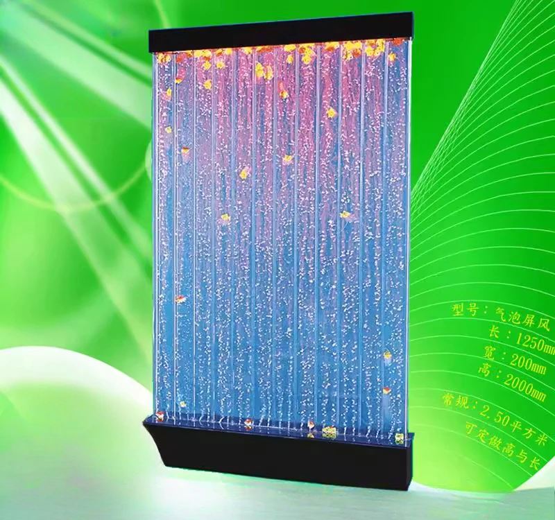 

Customization.LED Acrylic Bubble Wall Water Curtain Wall Colorful Background Wall