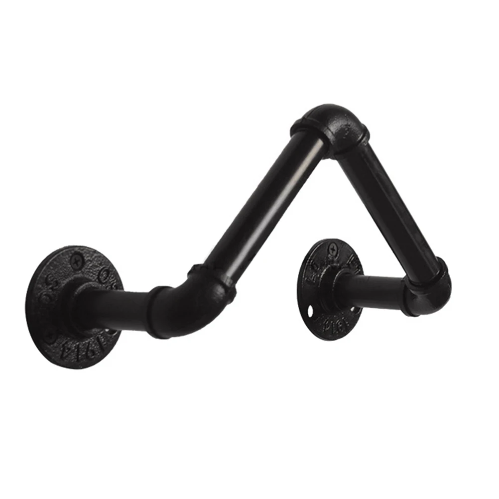 

Iron Wine Rack Heavy Duty Red Retro American Style Industrial Holder Storage Rack For Red Wine Pipes Farmhouse Bar Cafe Decor