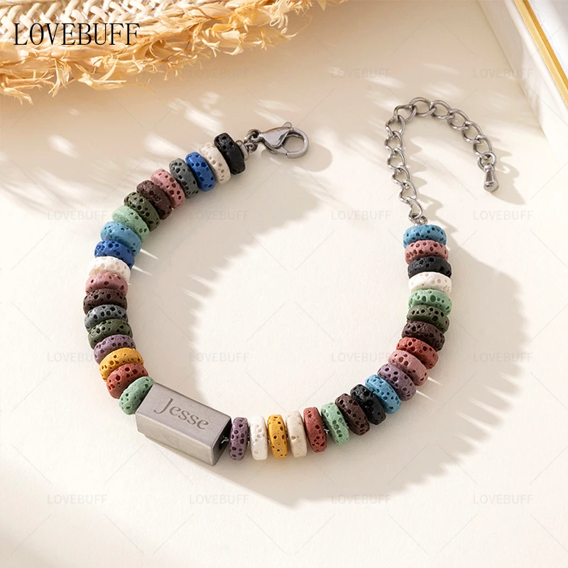 Anime Light and Night Jesse Cosplay Birthday Bracelet Warm Day Track Volcanic Stone  High Appearance Level Delicacy